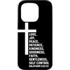 Church Bible Verses for Pastor Clergy Pr Custodia per iPhone 15 Pro Galati 5:22 5 22 Dio Gesù Cristiano Frutta Spirito Amore