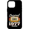 Vintage Birthday Collection Custodia per iPhone 16 Pro Max Originale 1977 Vintage Cassette Birthday Edition