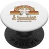 Maglietta Estiva Vacanza Al Mare Sole Re Maglietta Estiva Vacanza Retro Beach Vintage Sun Coffee PopSockets PopGrip Adesivo