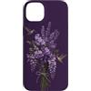 Hummingbird Apparel For Kids and Adults Custodia per iPhone 14 Plus Hummingbird Bouquet Lilla Lavanda Floreale Botanico