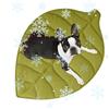 Generico Tappetino Rinfrescante per Animali,Tappetino Rinfrescante per Gatti da Esterno - Base Antiscivolo Lavabile con Coperta a Forma di Foglia per Trasportino Auto Spiaggia Piscina Campeggio Interni