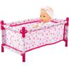 JIEBWCHA Culla per bambole per bambini, culla per bambole per bambini, letto per auto, bambola realistica, giocattolo per giochi d'imitazione, passeggino, bambola, supporto per sedile