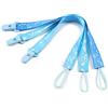 LittleForBig Adulto Ciuccio Clip Poco Elefant 3 Pezzi Succhietto Clip Set Blu