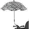 Generisch Ombrellone parasole per passeggino - protezione UV 50 + / 66 cm di diametro - ombrello flessibile con supporto universale per tubi rotondi e ovali