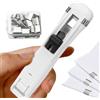 Generic Pinzatrice portatile con clip, dispenser riutilizzabile per rilegatura di carta, dispenser con clip, per casa, ufficio, scuola, scrivania, documenti, banconote, cartelle, libri
