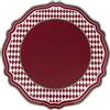 Vesta SET 2 SOTTIPIATTI ROSSO IN CRISTALLO ACRILICO