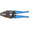 HÖGERT TECHNIK Pinza crimpatrice KOAX - 1,72-8,1 mm² - con meccanismo a cricchetto e regolazione della pressione - Pinza di precisione per capicorda e cavi coassiali - 230 mm