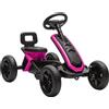 AIYAPLAY Go Kart a Pedali per Bambini 2-5 Anni con Struttura Metallica, Rosa | Aosom Italy