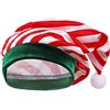 YOOJIA Cappello da bambino con lutinino di Natale, berretto da Babbo Natale, ragazzo, unisex, berretto Elfo di Natale, rosso, cappello Elfo, travestimenti per feste di Natale, carnevale, verde 7-8