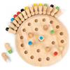 ZHITENG Scacchi di Memoria in Legno Bambino, Giochi Montessori, Memory Educativo Giocattolo, Gioco Scacchi Legno di Cognitiva del Colore, Giocattolo per la Memoria Gioco Educativo a Partire dai 3 Anni