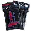 God Player 3X Double Matt Protecting Sleeves - 180 Bustine Protettive Dimensioni Mini - Colore Rosso