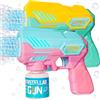 Corpower Pistola Bolle di Sapone, Sparabolle di Sapone - Set da 2 Pezzi - 20 Confezioni di Liquido per Bolle, Design a Colori con Giunzioni, con Luce LED, Completamente Automatico