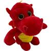 Cornelißen naTierliche Geschenke Cornelißen Peluche a forma di drago en, rosso, alto 18 cm, animale di peluche rosso, animale di peluche, regalo per bambini
