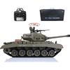 wheelfun US in magazzino, Heng Long 2.4GHz, scala 1/16 M26 Pershing RTR RC Tank - Torretta rotante a 340°, unità fumo, combattimento a infrarossi, canna sollevabile, luci e suoni, sparo BB, carro