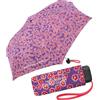 United Colors of Benetton Benetton - Ombrello tascabile Ultra Mini Flat Dots, Wild Blooms Pink, 89 cm