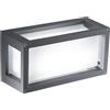 Zafferano Home 230V H 12,5 LED lampada da parete-soffitto Grigio scuro