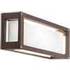 Zafferano Home 230V H 12,5 LED lampada da parete-soffitto Corten