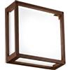 Zafferano Home 230V H 25 LED lampada da parete-soffitto Corten