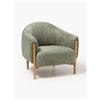 Westwing Collection Poltrona con gambe in legno di frassino Theo