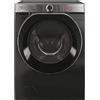 HOOVER H5WPB447AMBCB8-S LAVATRICE, Caricamento frontale, 7 kg, 14 programmi, Profondità 45 cm, Giri 1400 rpm, NERO, livello rumorosità centrifuga 77 dB(A), Classe A