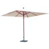 Vette CDF05818 Helios Ombrellone, Rettangolare, Legno, Beige