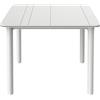 resol grupo Noa 90x90 Tavolo da Giardino Esterno Quadrato, Bianco, 90x90x74 cm