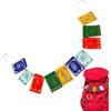 Generico Bandiere di preghiera tibetane - Piccole Bandiere Fatte a Mano nei Colori dei 5 | Affermazioni artigianali - per Familiari, Amici, Ragazza, Ragazzo, Colleghi, Compleanno,