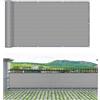 XUEDNGM Rete Ombreggiante per Balcone 80 x 400 cm HDPE Protection UV Opaque Résistant Aux Contre Vent Frangivisto Balcone Recinzione per Appartamenti, Giardino Esterno, Grigio
