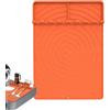 Generico Tappetino in Silicone per Griglia | Antiaderente per Cucina BBQ e Piastre - Accessorio Resistente per Griglia da Esterno per Scampagnate Raduni Familiari Viaggi