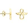 SOFIA MILANI - Orecchini da Donna in Argento 925 - Placcati in Oro - Orecchino a Perno ad Angelo - E2595