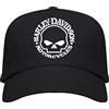 Genérico Cappello Harley Nero da Uomo | 100% Cotone | Logo Iconico e Regolabile, Nero , Taglia unica