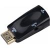 ulafbwur ABS HDMI-Compatible a VGA adattatore maschio a femmina alta chiarezza 1080P Audio Cable Converter per PC Laptop