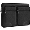 HSEOK Custodia protettiva per laptop Custodia da 15 15,6 16 pollici con 5 tasche separate per rendere il laptop e gli accessori ben organizzati e facili da trasportare,B01BK07