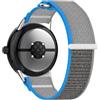 GIOPUEY Cinturini Compatibile con Google Pixel Watch 4 45mm, Cinturino in Morbido Nylon Intrecciato [Unisex] [Traspirante] - E