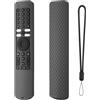 Generico Custodia in silicone per telecomando, antiscivolo, anti-caduta, protettiva, con cordino anti-smarrimento per Xiaomi XMRM-ML (Grigio scuro)
