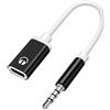 Generico 2 Adattatore Auricolare Type C, Convertitore Jack 3.5mm - Adattatores Audio da USB C per Cuffie Cavo Adattatores 3.5mm Maschile a USB C per Contenuti Multimediali