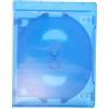 FESTFENDS Custodia per CD - Custodie vuote per CD musicali, contiene 10 dischi - Scatola porta dischi trasparente blu da 6,7x5,3 - Organizzatore protettivo per esporre album, giochi e