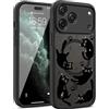 LEHEHE Custodia per iPhone 17 Pro Max compatibile con MagSafe, cover magnetica con Motivo Gatto Nero antiurto con bumper TPU morbido e retro PC rigido custodia protettiva