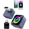 GCNWW Adattatore wireless CarPlay 4 in 1 e dongle auto Android, supporta AirPlay e MirrorLink Screen MirrorLink, connessione veloce stabile a 5,8 GHz, Plug and Play per auto con CarPlay cablato di
