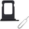 Cemobile Supporto per slot per schede SIM di ricambio con anello di tenuta in gomma impermeabile per iPhone 12 e iPhone 13 (versione per scheda singola) (nero)