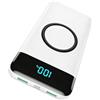 iPosible Power Bank Wireless Ricarica Rapida 26800 mAh, Power Bank 25W PD3.0 + QC4.0, 15W Wireless Caricatore Portatile Powerbank 4 Outputs USB C Batteria esterna compatibile con iPhone Huawei Samsung-Bianco