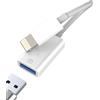 Aksenli Adattatore Lightning USB per iPhone14 13 Pro Max per Apple MFi Certified Jack Cavo OTG 3.0 lettore Schede Dati Memoria Chiavetta Mouse per iPad Fotocamera Foto Card Reader Trasferire Cavetto Accessori