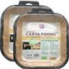 FEI FAN 2X Contenitori Quadrati in Carta Forno, Ideale per Friggitrici ad Aria, Diametro 22x22cm e Altezza di 4,5cm Confezione da 50 Pezzi