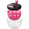 Generico Centrifuga Asciugatrice Per Verdura - Essiccatore Portatile Per Insalata | Colino Stabile da 800 ml per Scolare Lavare Preparare Cucina Casa Viaggio Picnic