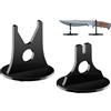 Generico Espositore Per Coltelli - 2 Pezzi Porta Coltelli Antiscivolo | Supporti Per Esposizione In Materiale Acrilico,Per Scrivania Toeletta Camera Cucina Feste Piano Tavolo Casa Collezione