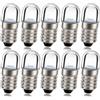 Ruiandsion Mini Lampade a Vite E10 24V SMD 2835 Blu, Pacco Bulk da 10 Unità, Luci di Avvertimento per Pannelli Elettronici Industriali