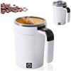 Generico Tazza Automescolante Per Caffè | Mug Con Mescolamento Automatico Ricaricabile - Miscelatore Magnetico Elettrico Con Display Temperatura Ideale Per Picnic Campeggio Hotel Casa Cucina