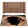 Erconsso Tappeto con illusione ottica 3D, tappetino per porta d'ingresso, per interni ed esterni, per interni ed esterni, decorazione per ingresso, cucina, bagno, ingresso, patio, camera da
