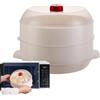 Generico Grande Vaporiera per Cucina | Vaporiera da Cucina a Doppio Strato - Utensili da per Microonde Ravioli Pesce Verdure Farina d'Avena al Vapore Casa Appartamento