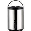 Syglawnd Dispenser Acqua Calda, Dispenser Acqua Calda 6L Urna Isolata con Rubinetto e Maniglia Tè in Acciaio Inossidabile per Caffè Tè Latte Freddo Succo, Bevande